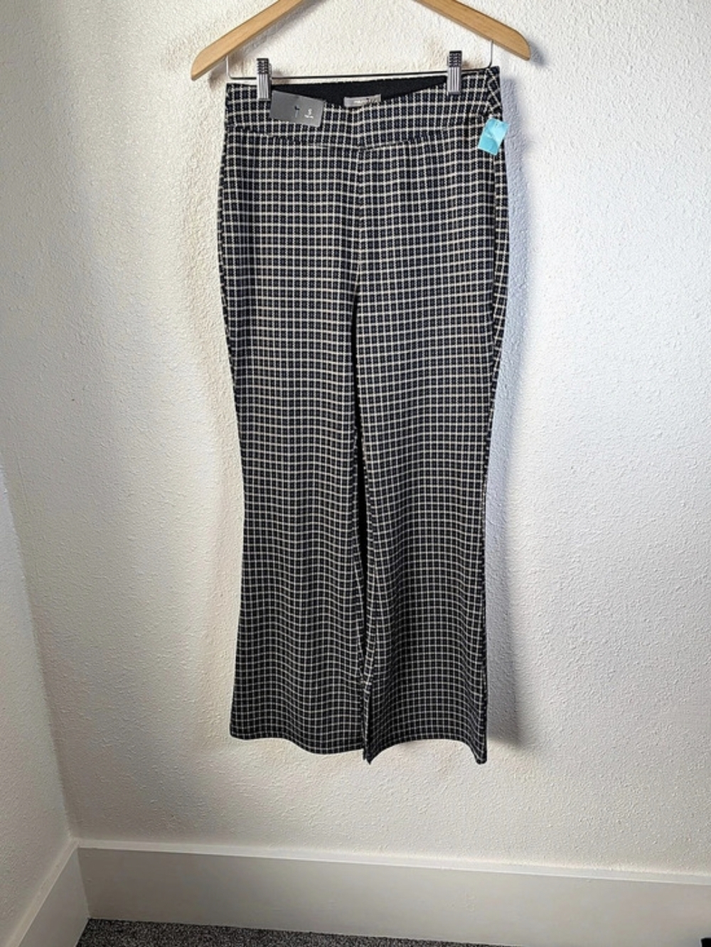 Maurices Houndstooth High Rise Bengaline Bootcut Pant Small